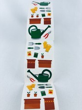 Vintage 1996 Mrs. Grossman's Stickers Roll Gardening Pots Gloves - Scrapbooking