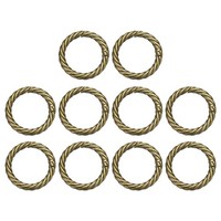 "10 StüCk Bronze O-Ringe 1\" Runde Snap Haken FüR Taschen SchlüSselanhäNger"