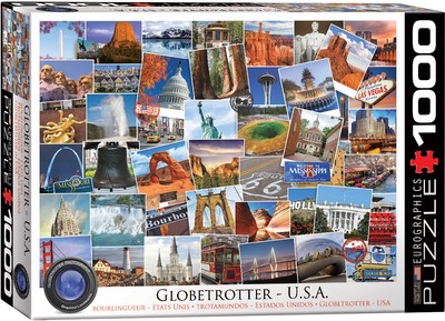 EUROGRAPHICS PUZZLE GLOBETROTTER UNITED STATES USA 1000 TEILE