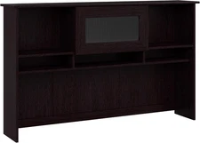 Bush Furniture Cabot 60W Desk Hutch in Espresso Oak