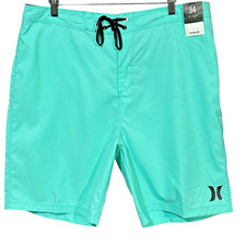 Hurley One Only Mens Board Short Size 34-36 Aura Green Swimming Surf Beach