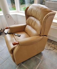 HSL Aysgarth Leather Riser Recliner Chair Dual Motor  Armchair Poss Delivery