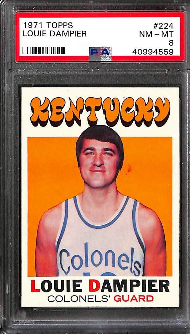 1971 TOPPS #224 Louie Dampier PSA 8 NM-MT 40994559