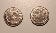 ITALIA REPUBBLICA coppia Monete da 50 LIRE Turrita PICCOLE 1996 1997 circolate