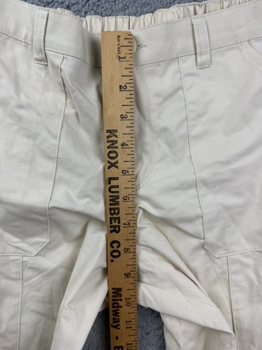 Art Class Pants Girls Large 10/12 Off White Cargo Pockets Cotton Relaxed Fit New - Picture 4 of 7