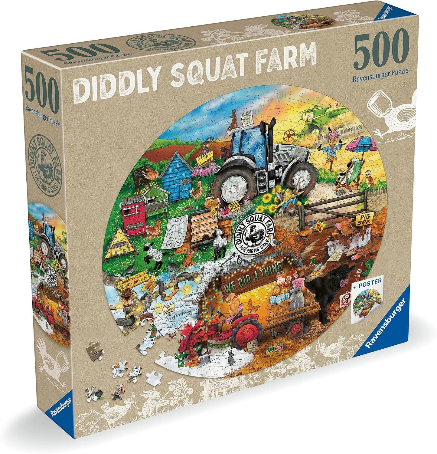 Ravensburger Diddly Squat Farm Circular 500 Piece Jigsaw Puzzle - Image 4