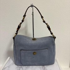 COACH Chelsea Turnlock Hobo Handbag One Shoulder Bag Nubuck Leather Used
