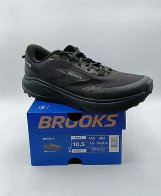 Brooks‎ Men\'s Divide 6 Black Black Primer Gray US 10 D New! Brooks Men main image 3