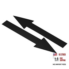 8"x2" Arrow Sticker - 15 Pack PVC Removable Self-Adhesive Waterproof Black - PVC