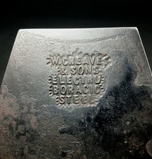 Vintage Very Rare  W. GREAVES & SONS Electro Boracic Steel Plane Iron