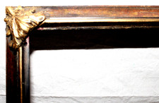 VINTAGE FITS 8 X 10 GOLD GILT PICTURE FRAME WOOD FINE ART ORNATE BAROQUE DEEP