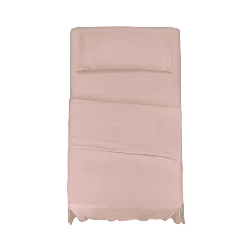 KLULK Set Lenzuola Completo Letto Una Piazza E Mezza Rosa, Lenzuolo Sotto Con An