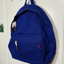 Polo Ralph Lauren Mens Canvas Backpack Blue NEW