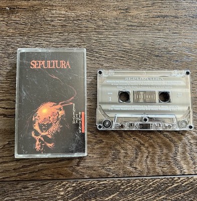 Beneath the Remains - Sepultura cassette tape Roadrunner Records Death Metal
