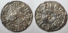 Aethelred II Silver Hammered Last Small Cross Type Penny. London, Leofred