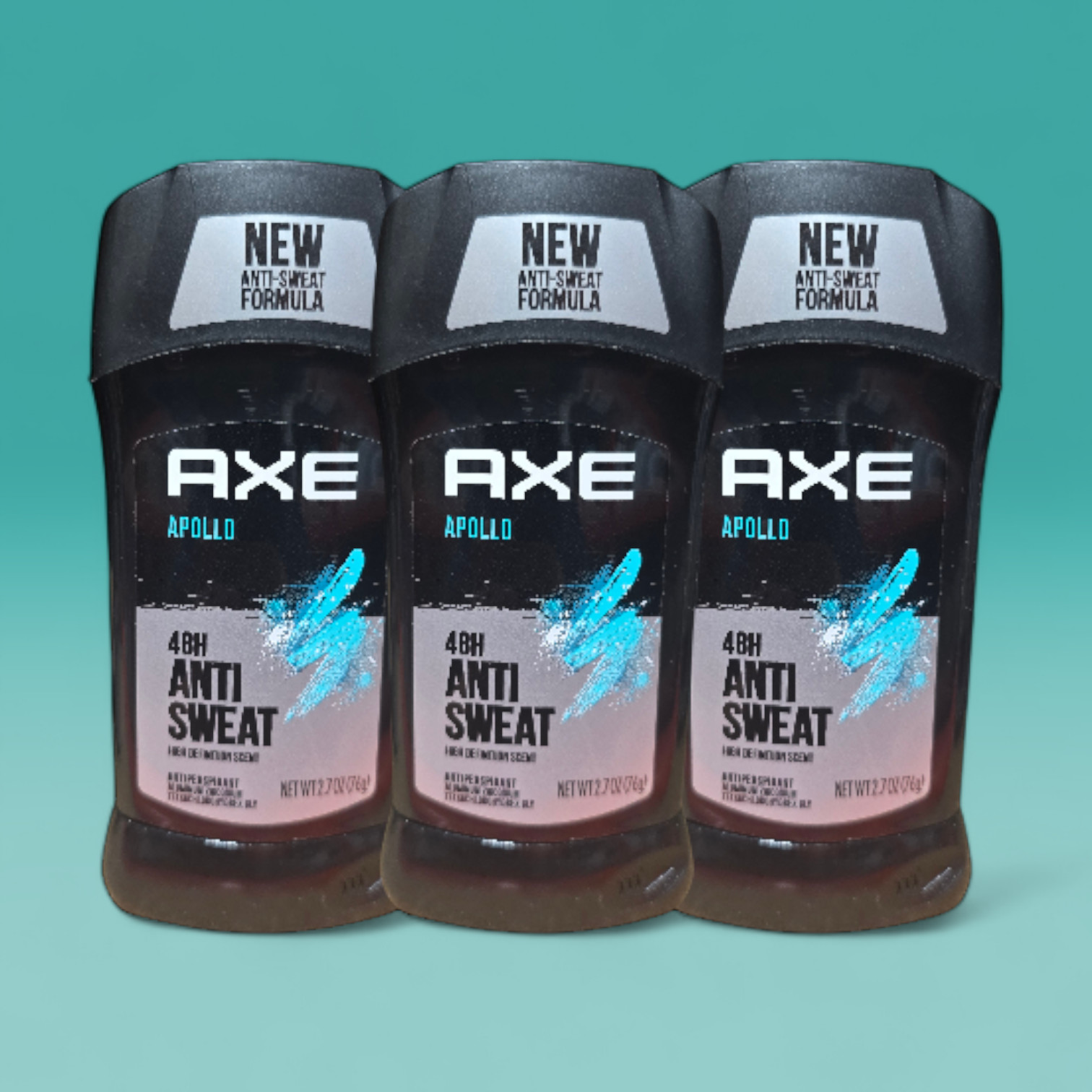 6PK Axe Apollo Antiperspirant for Men- 2.7 oz