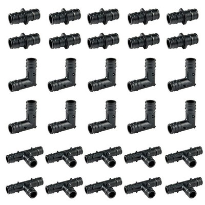 30Set GUOFIS 3/4''PEX-A Expansion Poly PPSU 3/4'' ppsu combo,30PCS, Brass