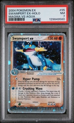 PSA 7 Swampert ex - 95/95 - Team Magma Vs Team Aqua - Pokemon - Read Description
