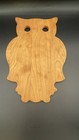 Butcher Block Owl-Shaped Cutting Board 13 Long 9 Wide Charcuterie — photo 4
