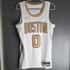 Nike Boston Celtics Jayson Tatum #0 City Edition Jersey White Gold M/44 NBA