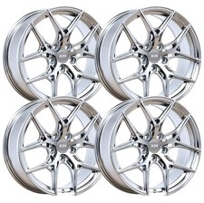 Set-4 Xm Street Xm-811 18x8 5x115 Chrome 35mm Wheels Rims 18 Inch
