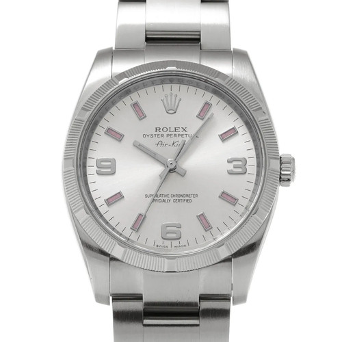 Rolex Air-King 2012 114210 Automatic 34mm Silver Dial #WW608