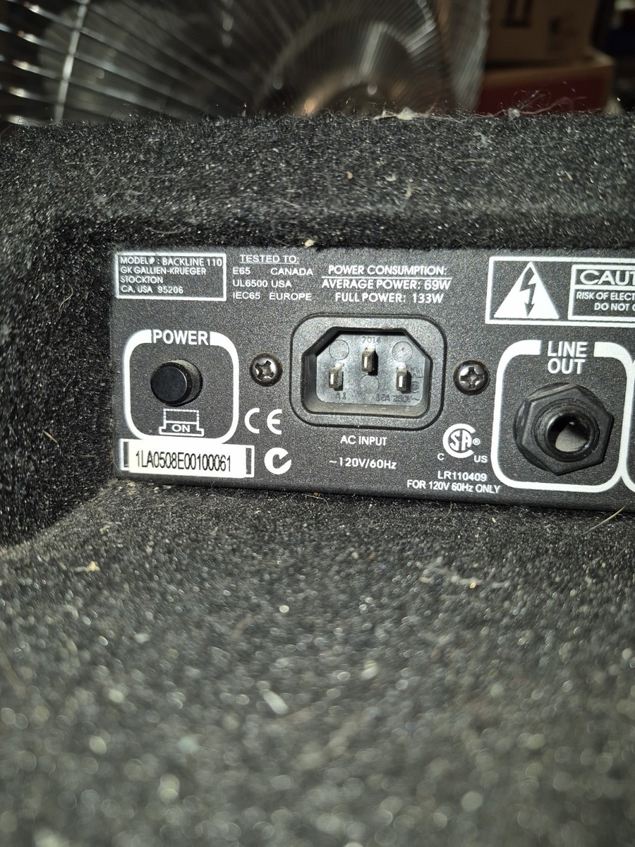 Gallien-Krueger Backline 110 Bass Amplifier | eBay