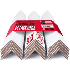 Extra-Wide 36" x 3" x 3" Reinforced Cardboard Edge Protectors Pack of 24   ...