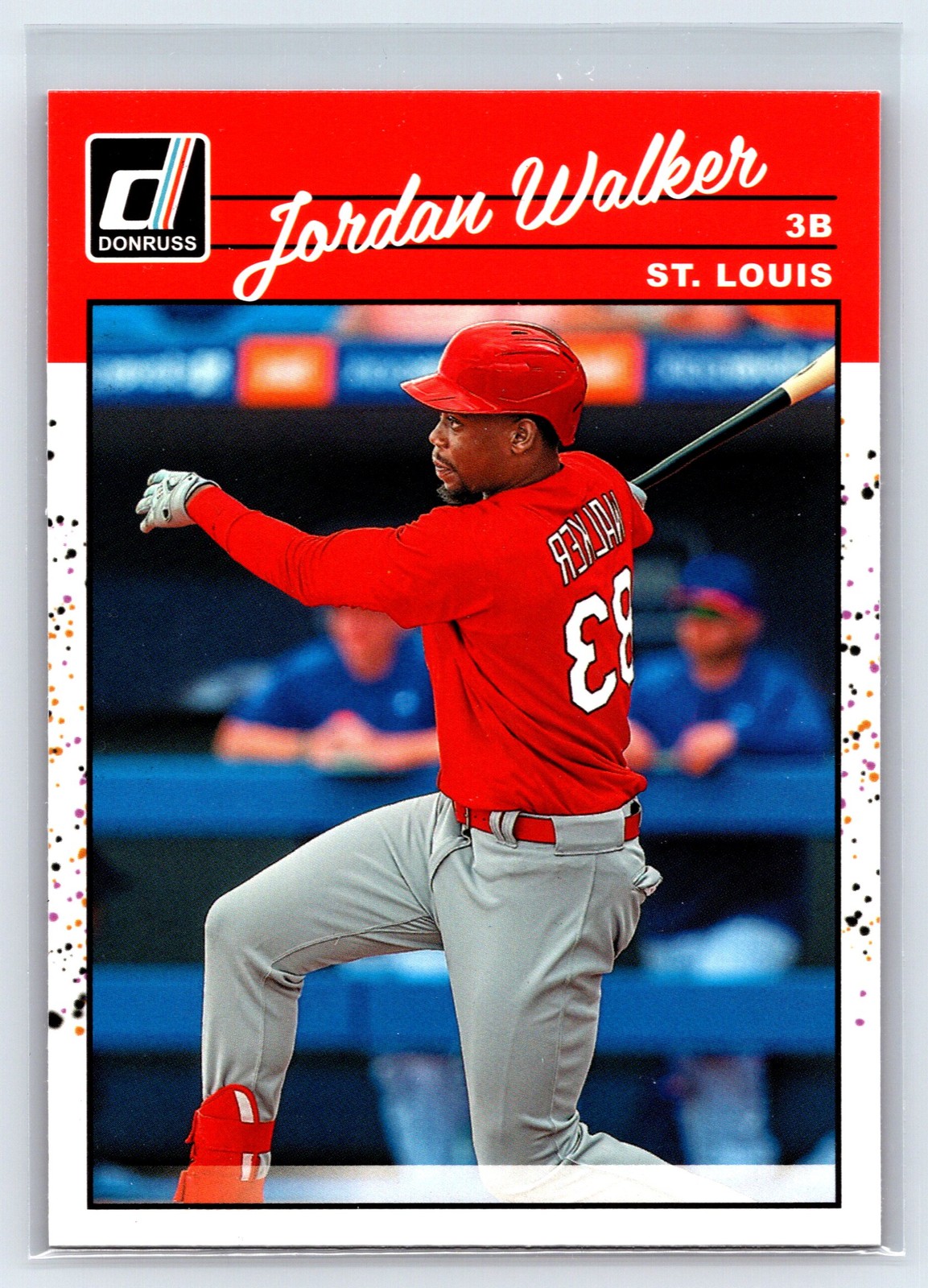 2023 Donruss Jordan Walker Holo Orange #241b St. Louis Cardinals