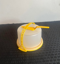 TUPPERWARE MINI KIDS PARTY YELLOW CAKE TAKER  NEW