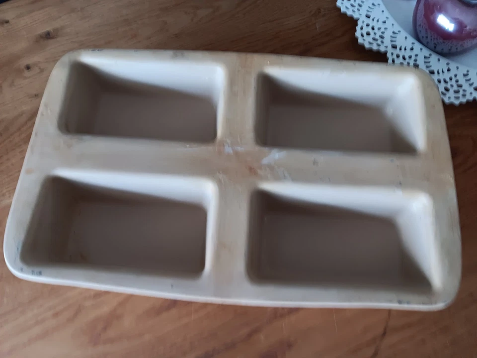 ⭐ Pampered Chef FAMILY HERITAGE Stoneware Classic Mini Kuchen Brot Backform ⭐ - Bild 2 von 4