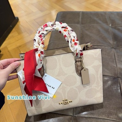 NWT Bundle Coach Cherries Silk Skinny Scarf cdg77 Red & CY676