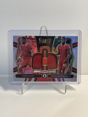 Cody Gakpo/Ryan Gravenberch 2024-25 Panini Select EPL Dual Swatches Silver Prizm