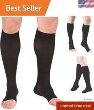 Graduated Compression Stockings 20-30 mmHg, Open Toe, X-Large - Comfort  Style