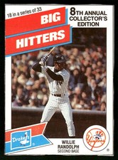 1988 Drake's Big Hitters/Super Pitchers Baseball Card #18 Willie Randolph