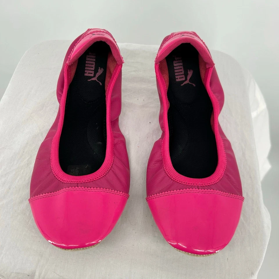 Bailarina deportiva de ballet Puma rosa intenso charol para mujer y2k de colección 10M Foto 3 de 4