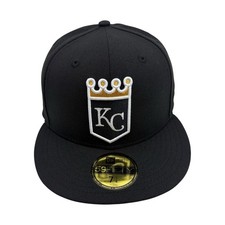 New Era Kansas City Royals 59FIFTY Fitted Hat Cap black Size -71/4