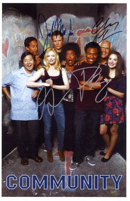 COMMUNITY Signed Poster 11x17 Donald Glover, Gillian Jacobs, Joel McHale