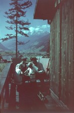 Orig. FARBDIA Foto RAD-Abteilung 6/330 Offizier in NEUSTIFT Stubaital 1943