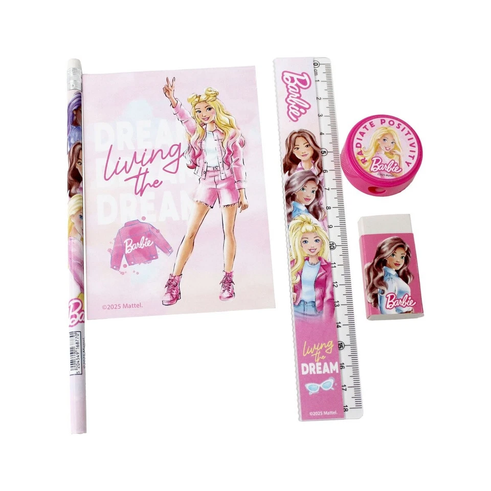 Barbie Schreibset 5-teilig Paints Schule Mädchen Mattel