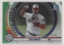 2020 Bowman Scouts Top 100 Chrome Green Refractor 4/99 Luis Garcia #BTP-95 0a3