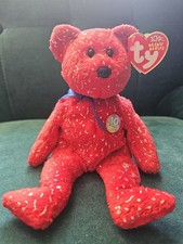 TY Beanie Baby - DECADE the Bear (Red Version) (8.5 inch)