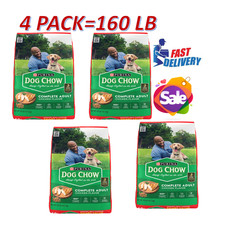 4 Pack, Purina Dog Chow Complete Adult Dry Dog Food - Chicken 40LB Bag 0.49 per pound