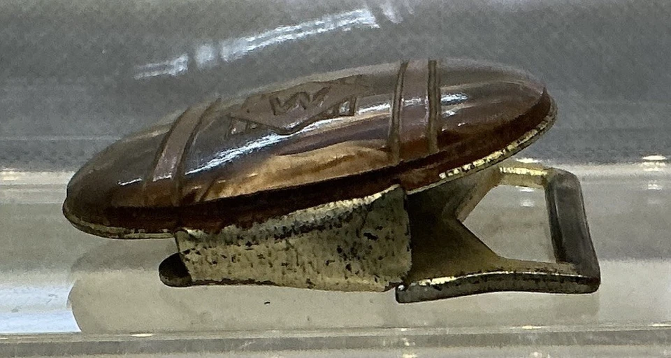 Hebilla de cinturón maestro vintage de los años 40 con placa de plata monograma inicial "W" EE. UU. - ¡RARA! Foto 3 de 4