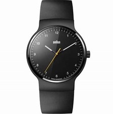 BRAUN Men's Watch BN0221BKBKG Black Rubber Quartz