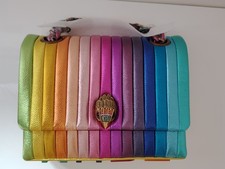 Image of New Kurt Geiger London Kensington Large Leather Rainbow Shoulder Crossbody Bag