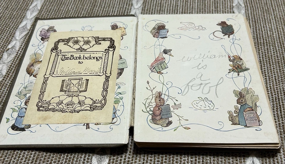 Beatrix Potter The Tale of Timmy Tiptoes -1911- F. Warne & Co - Vintage - RARE Foto 4 de 4