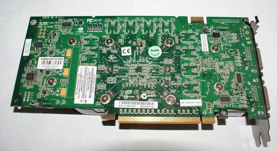 PNY Nvidia GeForce 8800GTS 640MB DVI x2/S-Video PCIE Graphics Card - Image 2 of 4