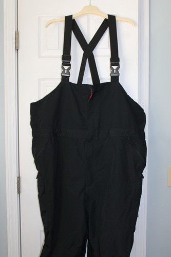 Bass Pro Shop Bone Dry Black Fishing Overalls Size 3XLT