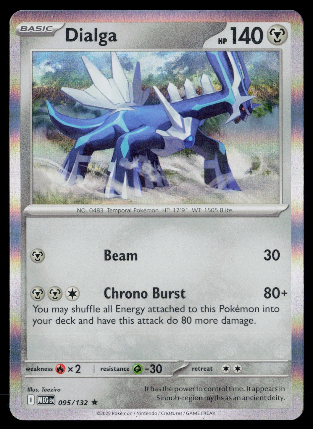 Dialga Rare ME01: Mega Evolution 095/132 NM
